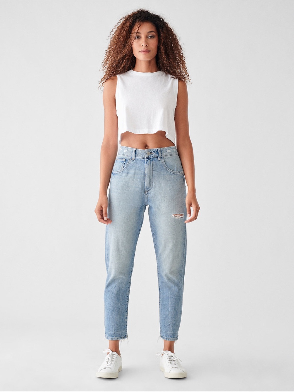DL1961 Distressed High-Rise Jeans